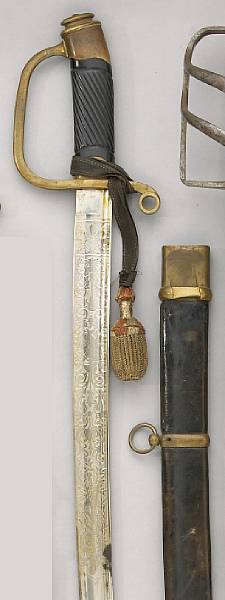 Appraisal: An Imperial Russian Model dragoon officer's saber Slightly curved inch