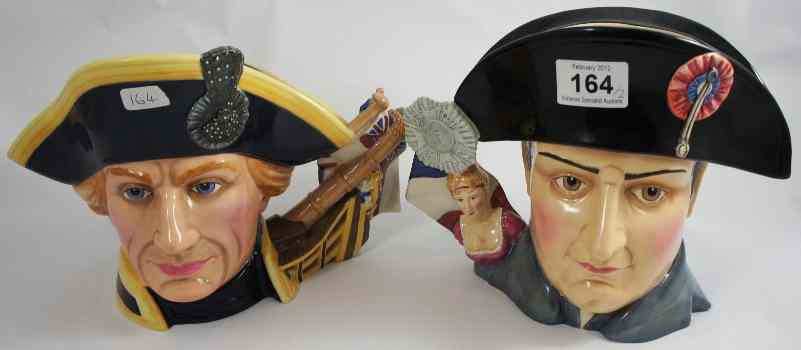 Appraisal: Royal Doulton Large Character Jugs Napoleon Bonaparte D and Lord