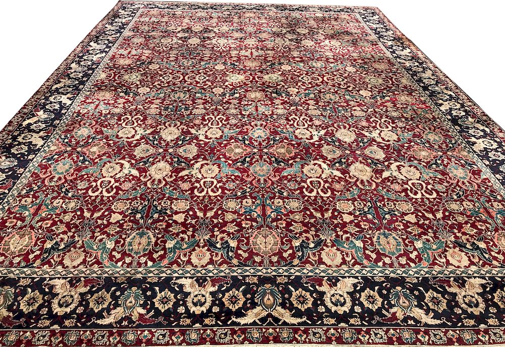 Appraisal: Agra Palace Carpet India late th century ft x ft