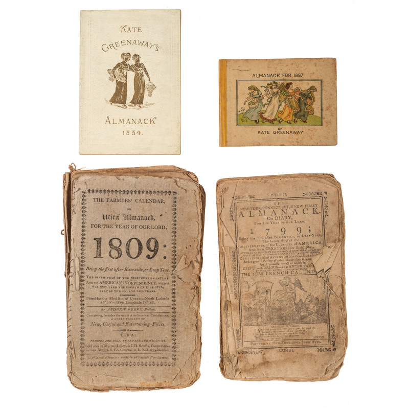 Appraisal: ALMANACKS Group of Almanac k s Including Some Early th