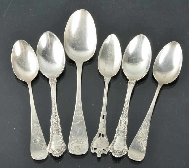 Appraisal: Lot of Sterling Silver Spoons Description Includes two spoons patent