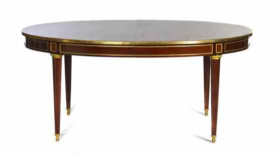 Appraisal: A Louis XVI Style Mahogany and Gilt Bronze Mounted Extension