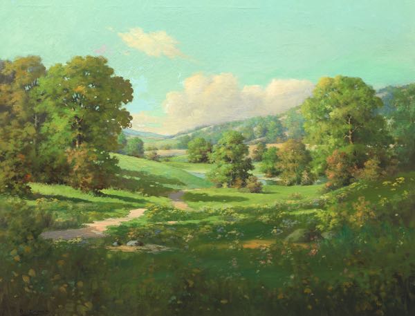 Appraisal: ORRIN DRAVER AMERICAN - x Summer valley landscape Oil on