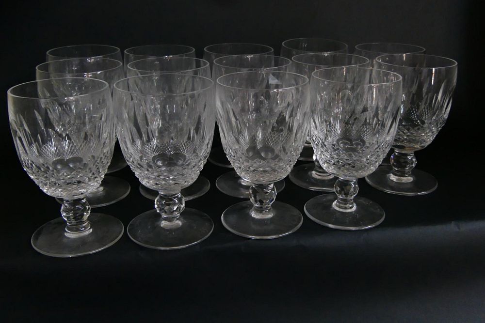 Appraisal: WATERFORD CUT CRYSTAL WINE GLASSES WATERFORD CUT CRYSTAL WINE GLASSES