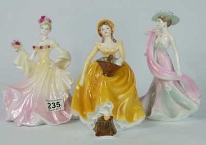 Appraisal: Coalport Lady figures Enchanted Rose Constance and Summer Days