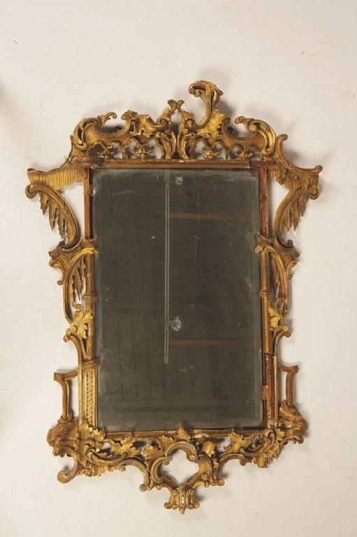 Appraisal: A SMALL GEORGE III GILT WOOD CHIPPENDALE STYLE ROCOCO WALL