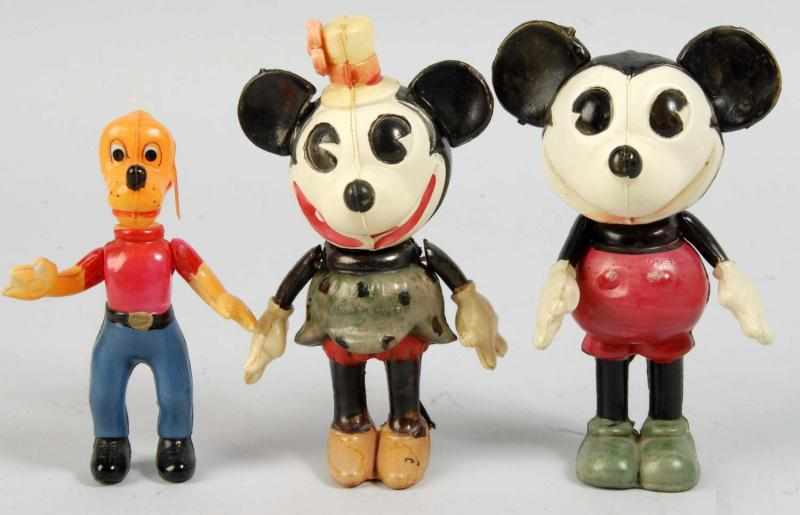 Appraisal: Lot of Celluloid Walt Disney Figures Description Japanese Pre-war Includes