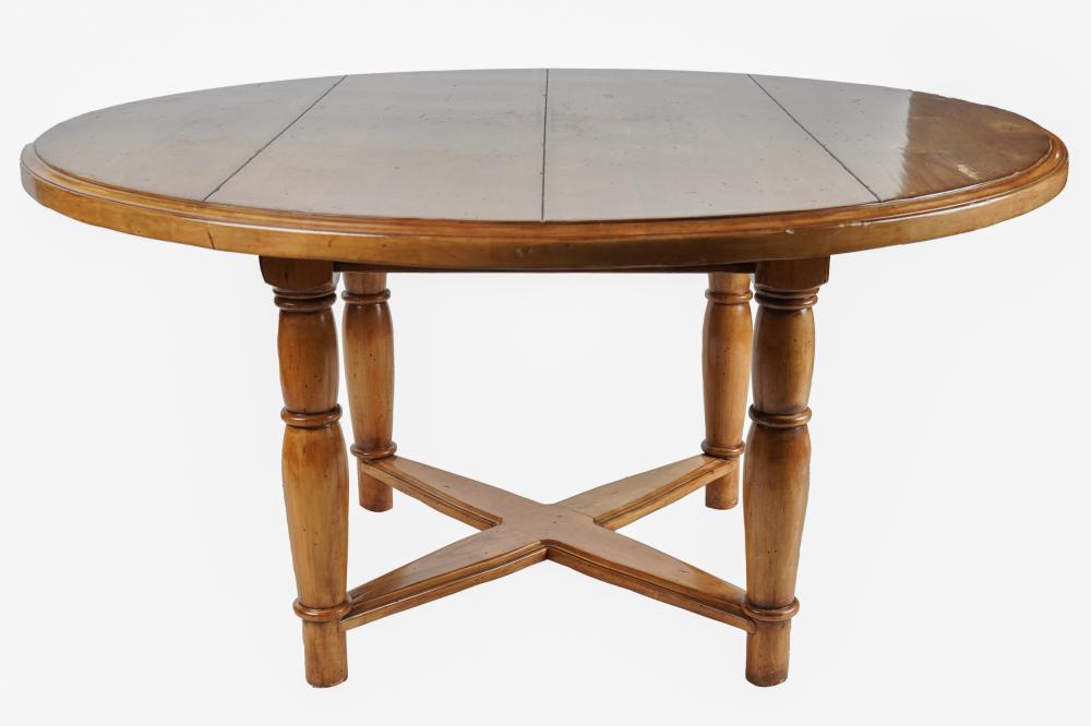 Appraisal: RUSTIC PINE DINING TABLECondition with some areas of loss to