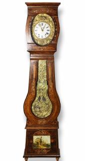 Appraisal: French tall case Morbier clock French tall case Morbier clock