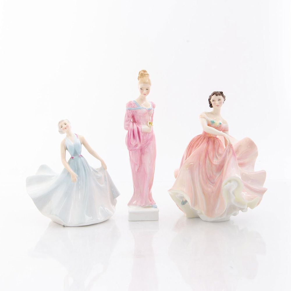 Appraisal: ROYAL DOULTON FIGURINES The Polka HN Pirouette HN Daphine HN