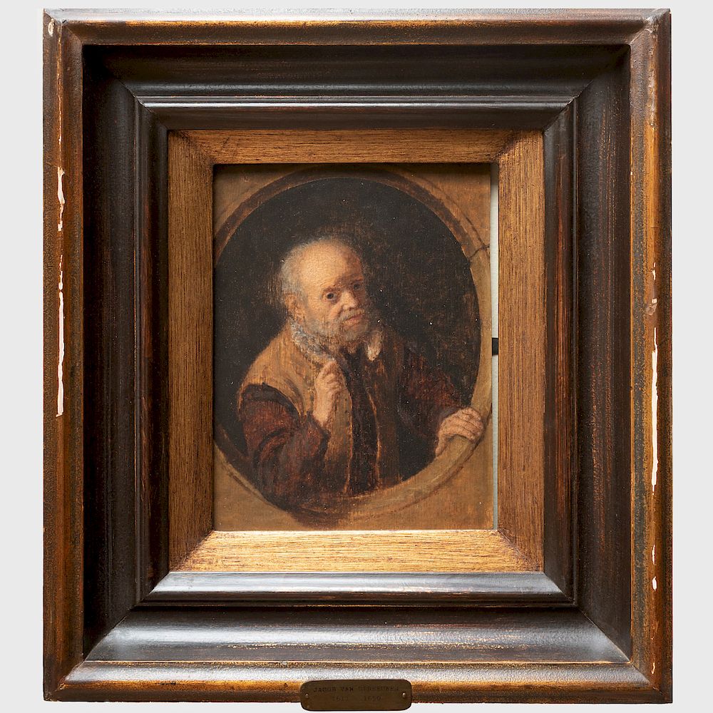 Appraisal: School of Jacob Van Spreeuwen -c Oil on panel unsigned