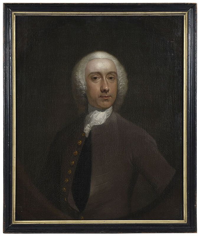 Appraisal: British School Portrait th century Portrait of a Gentleman in