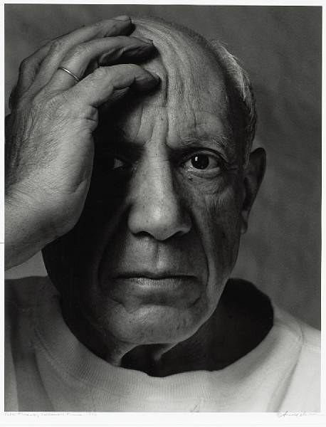 Appraisal: Arnold Newman American - Pablo Picasso Vallauris France Gelatin silver