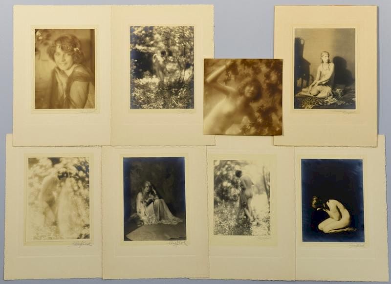 Appraisal: Charlie Cook Gelatin Prints Mostly Nude Eight Charles J Cook