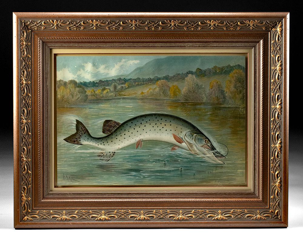 Appraisal: S A Kilbourne Game Fish of United States - Pike