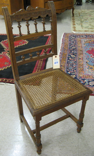 Appraisal: A SET OF FOUR OAK DINING CHAIRS French c each