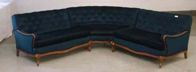 Appraisal: Vintage sectional sofa