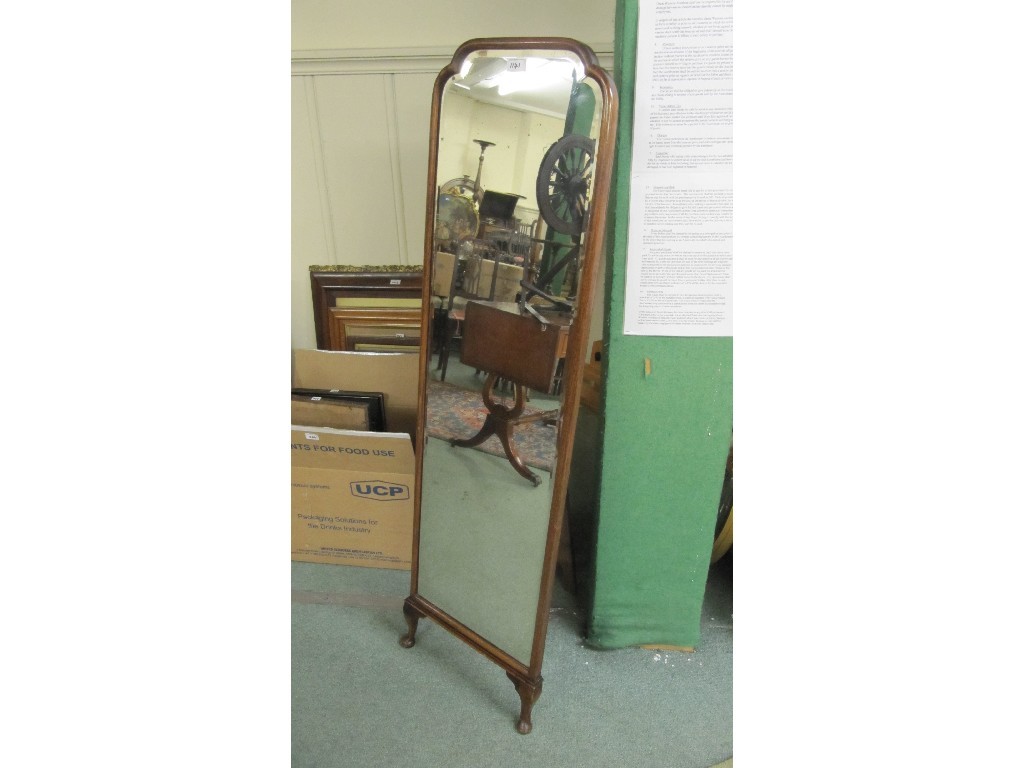 Appraisal: Mahogany cheval mirror