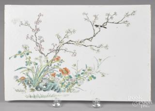 Appraisal: Chinese famille rose porcelain plaque th c '' l ''