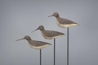 Appraisal: Three Dowitcher Joe King Three Dowitcher Joe King - Manahawkin