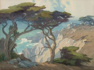 Appraisal: Marion Kavanagh Wachtel ''Cypress - Monterey'' signed lower right Marion