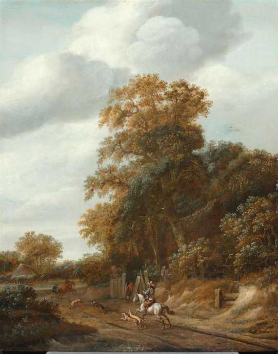 Appraisal: DECKER CORNELIS GERRITSZ circa Haarlem Wooden landscape in Haarlem with