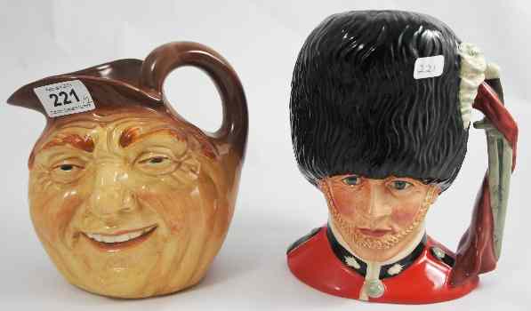 Appraisal: Royal Doulton Large Character Jugs John Barleycorn D and Guardsman