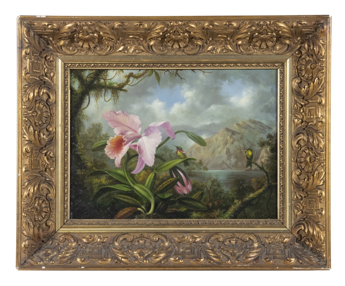 Appraisal: AFTER MARTIN JOHNSON HEADE PROBABLY BY KEN PERENYI Hummingbirds and