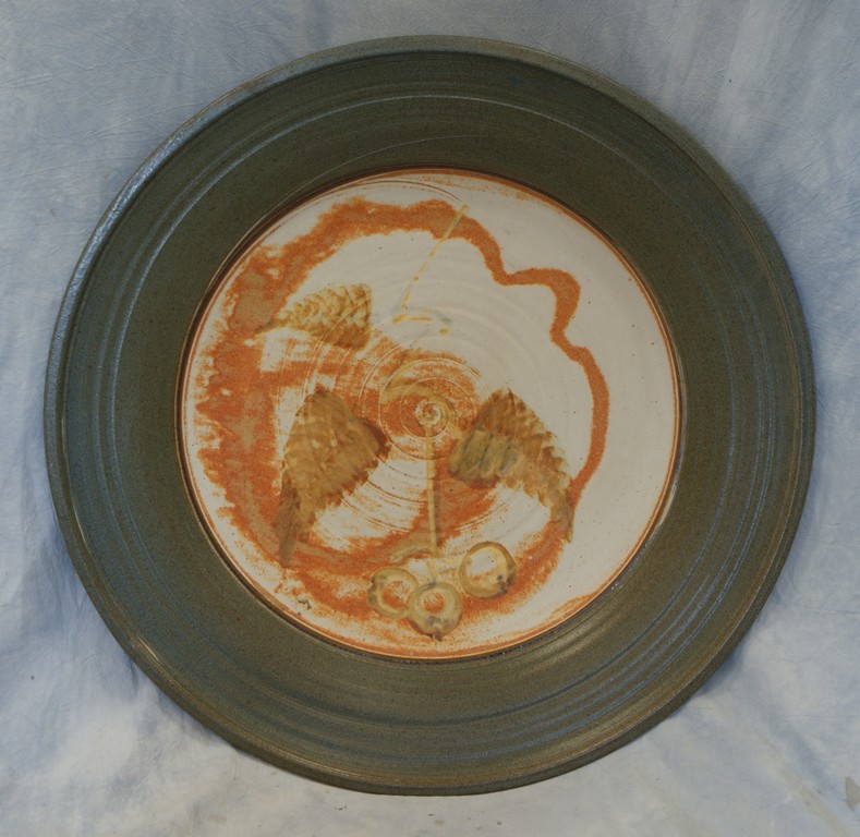 Appraisal: Alan Burslem American Arden DE Stoneware Charger diameter