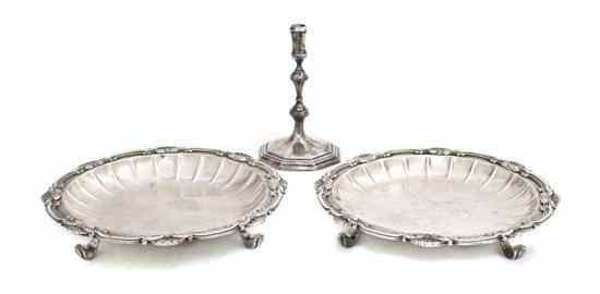 Appraisal: A Pair of Sterling Silver Footed Salvers Crichton Brothers London