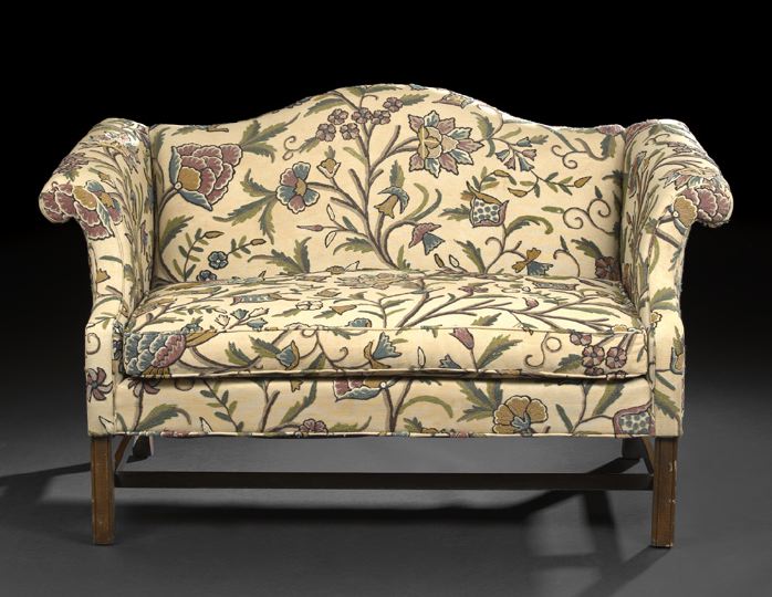 Appraisal: George III-Style Mahogany Sofa late th century the padded and