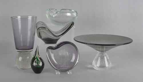 Appraisal: Four pieces of Erickson art glass together with two pieces