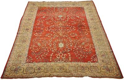 Appraisal: A Semi-Antique Estate Large Isphahan Carpet Approx '- x '-