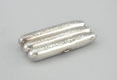 Appraisal: A Sterling Silver Cigar Holder American ca th Century Of