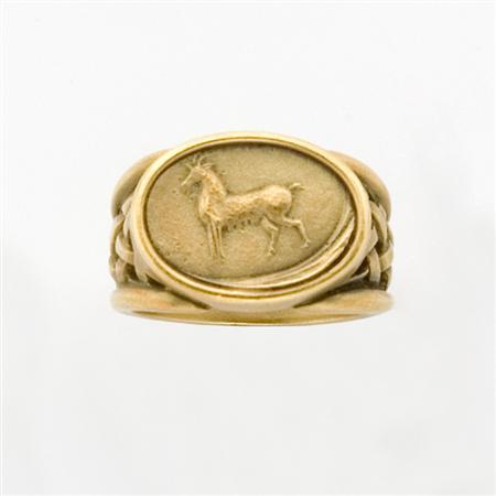 Appraisal: Gold Ring Barry Kieselstein-Cord Estimate -