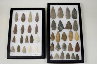 Appraisal: Group New England Indian Arrowheads Group of eighteen arrowheads mostly