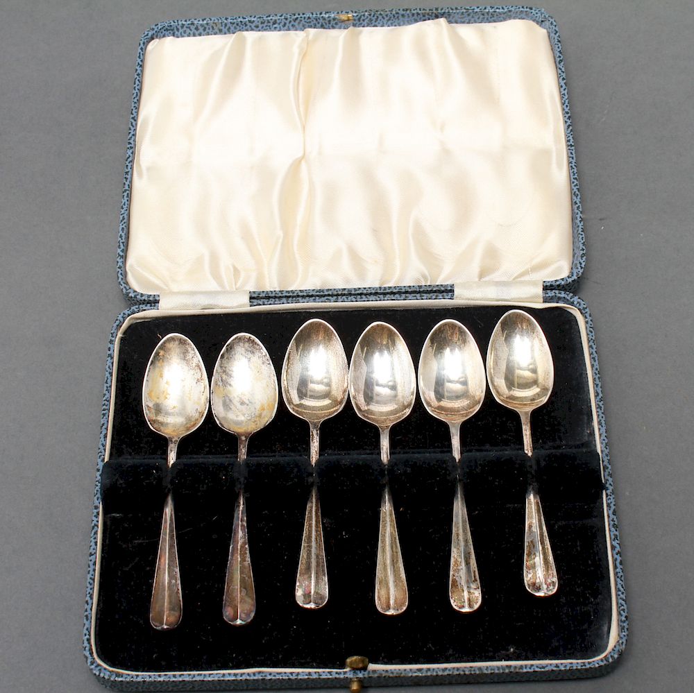 Appraisal: Sheffield English Silver Demitasse Spoons Pcs Cooper Brothers Sons Sheffield