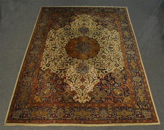 Appraisal: TABRIZ CARPET Persia circa feet inches x feet