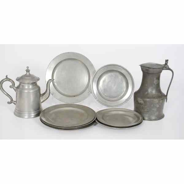 Appraisal: English and American Pewter English and American th th century