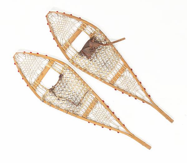 Appraisal: A pair of Northern Woodlands snowshoes length in