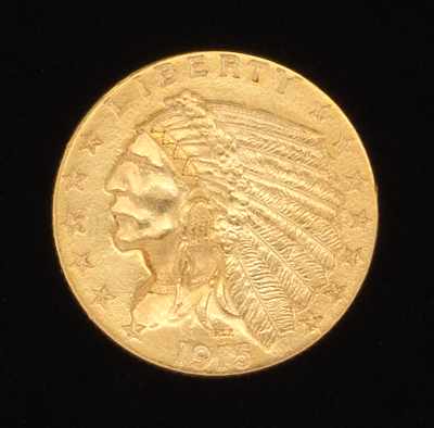 Appraisal: - Indian Head Gold Coin Gold quarter eagle gold coin