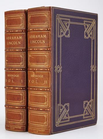 Appraisal: EXTRA-ILLUSTRATION BEVERIDGE ALBERT Abraham Lincoln Boston Houghton Mifflin An extra-illustrated