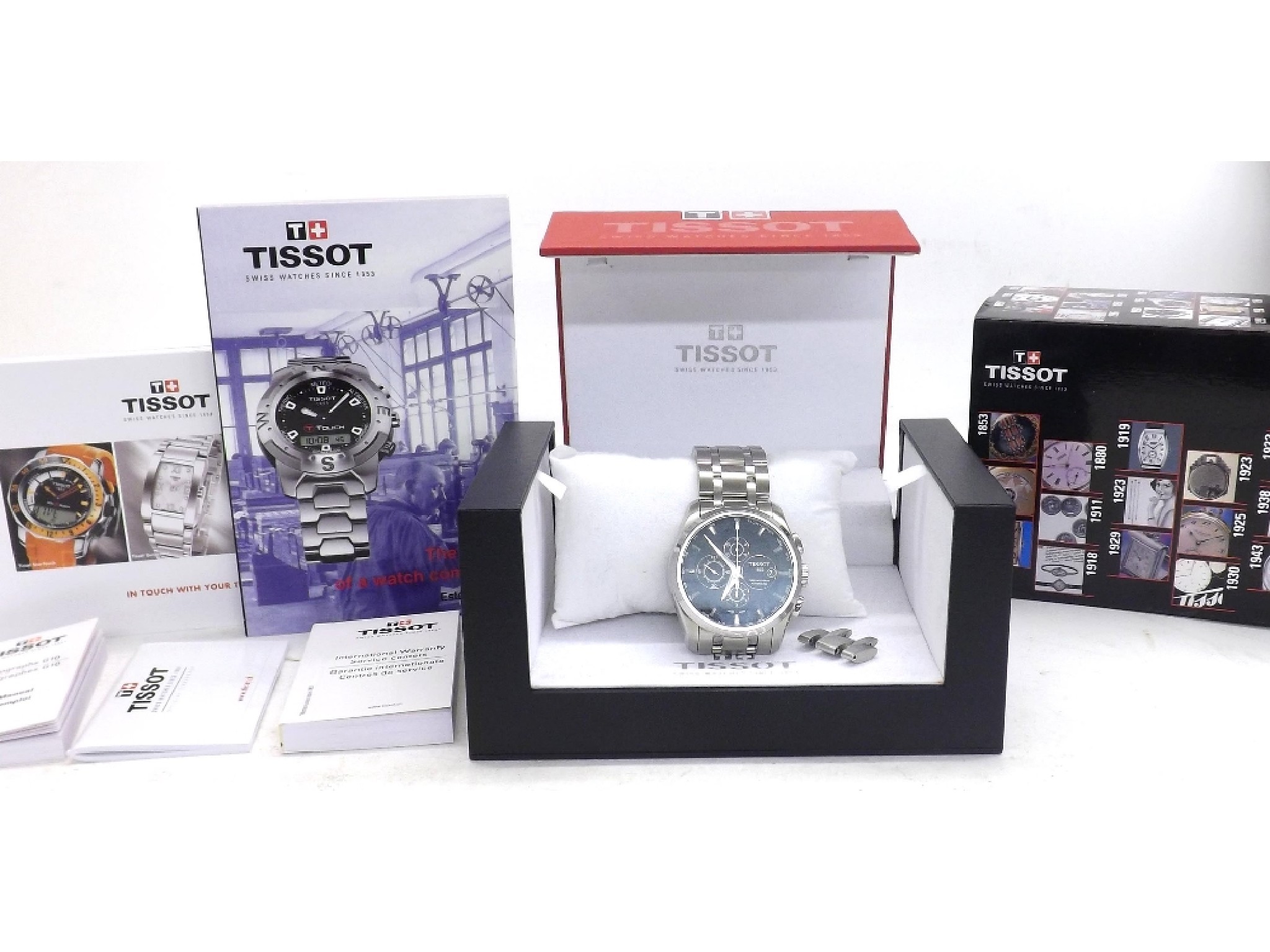 Appraisal: Tissot Couturier chronograph automatic stainless steel gentleman's bracelet watch ref