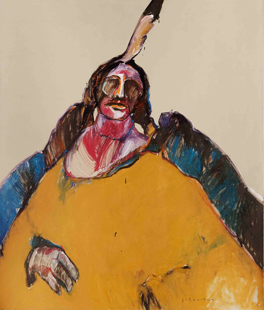 Appraisal: Fritz Scholder American - Indian Messiah Fritz Scholder American -