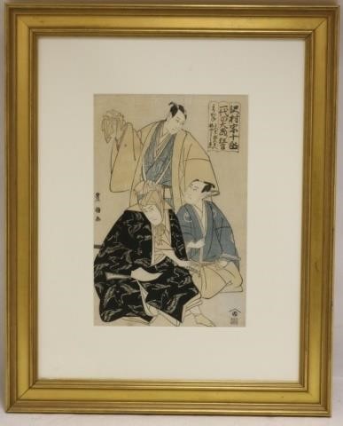 Appraisal: JAPANESE WOODBLOCK PRINT BY TOYO KUNI I - A D