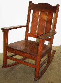 Appraisal: Mission Oak Rocker Circa