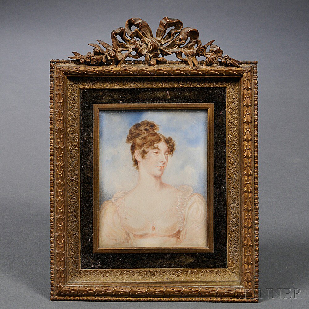 Appraisal: Portrait Miniature Depicting Lady Grosvenor probably England th century after