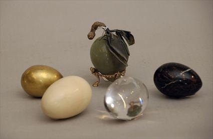 Appraisal: Group of Five Paperweights Provenance from the Estate of Emma