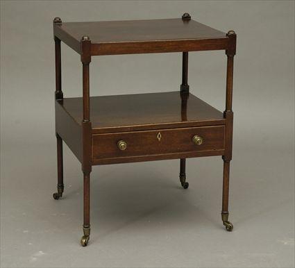 Appraisal: Regency Mahogany Bedside Table