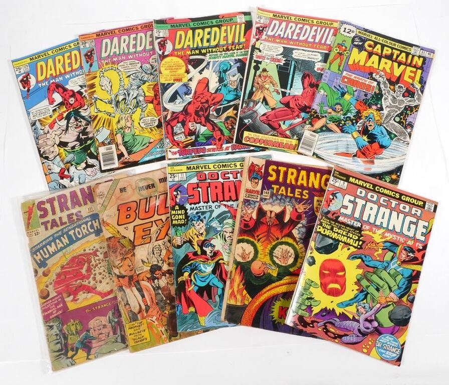 Appraisal: VINTAGE BRONZE AGE MARVEL COMICSLot of ten Marvel Bronze Age